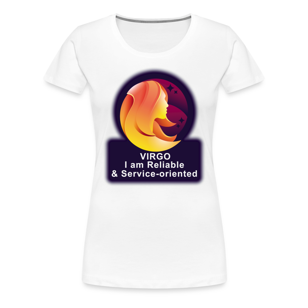 Women’s Glow Virgo Premium T-Shirt - white