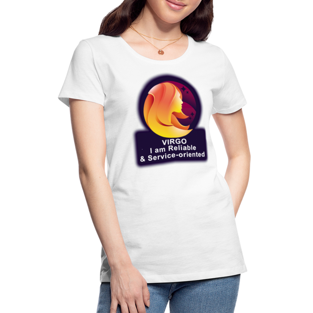 Women’s Glow Virgo Premium T-Shirt - white