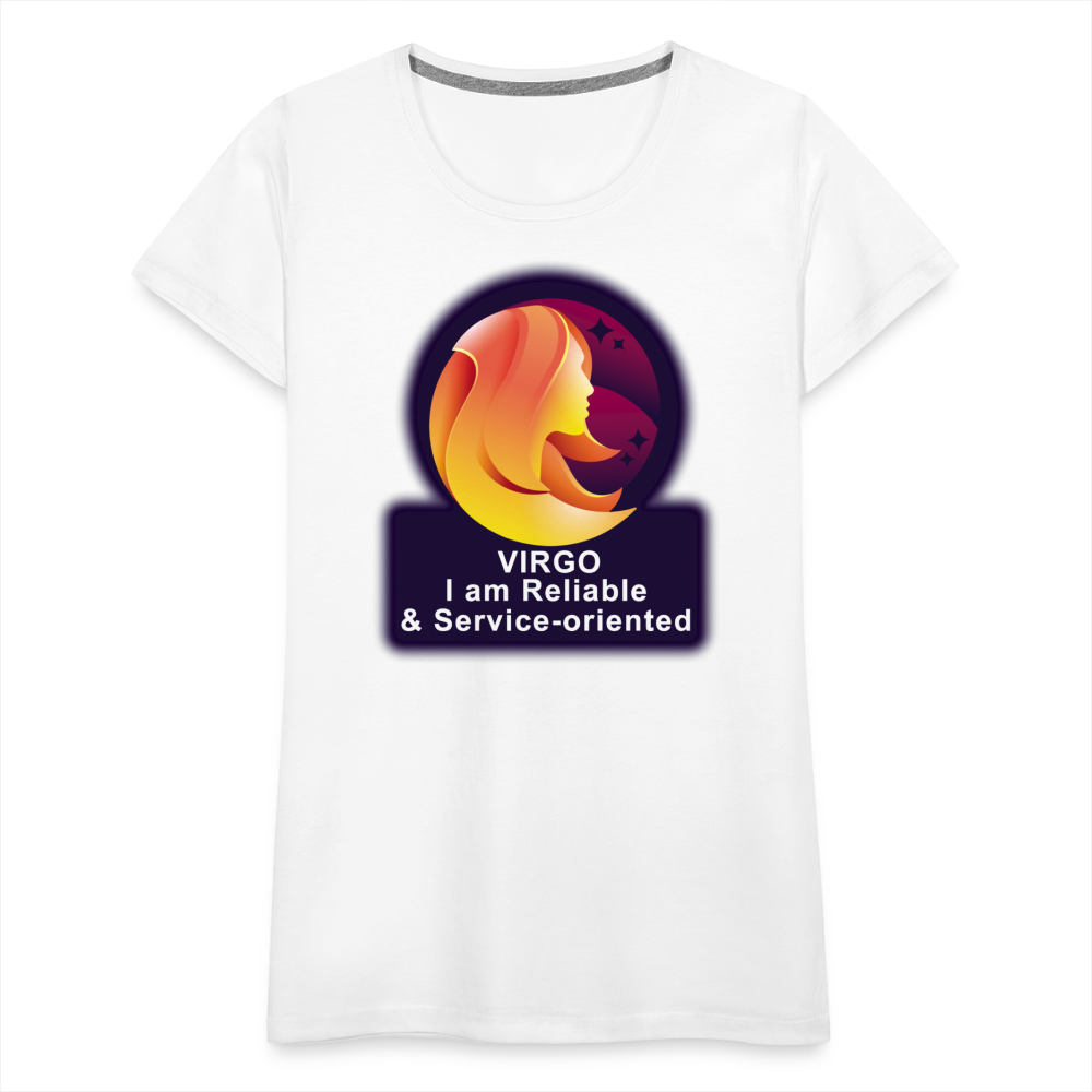 Women’s Glow Virgo Premium T-Shirt - white