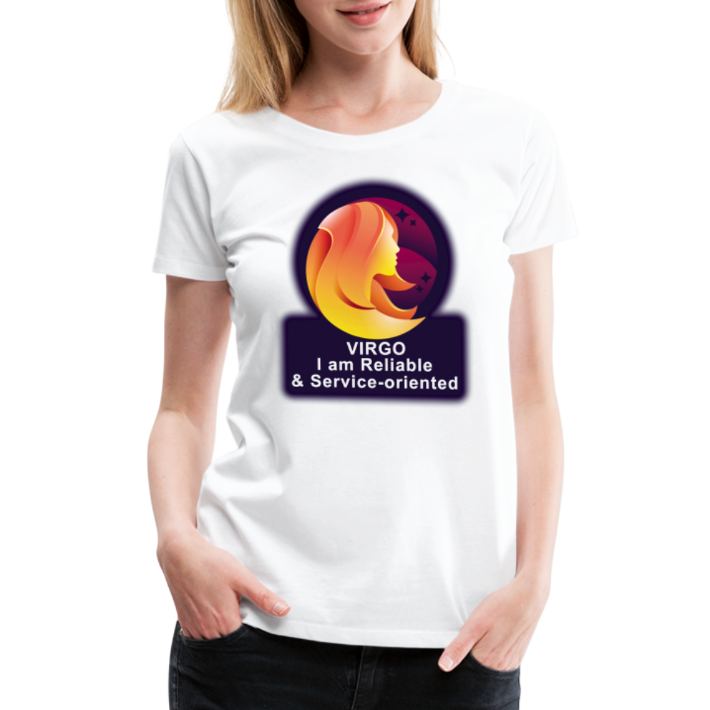 Women’s Glow Virgo Premium T-Shirt - white