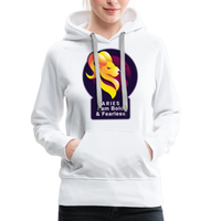 Thumbnail for Women’s Glow Aries Premium Hoodie - white