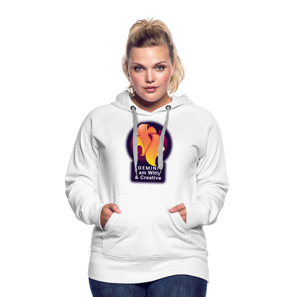 Women’s Glow Gemini Premium Hoodie - white