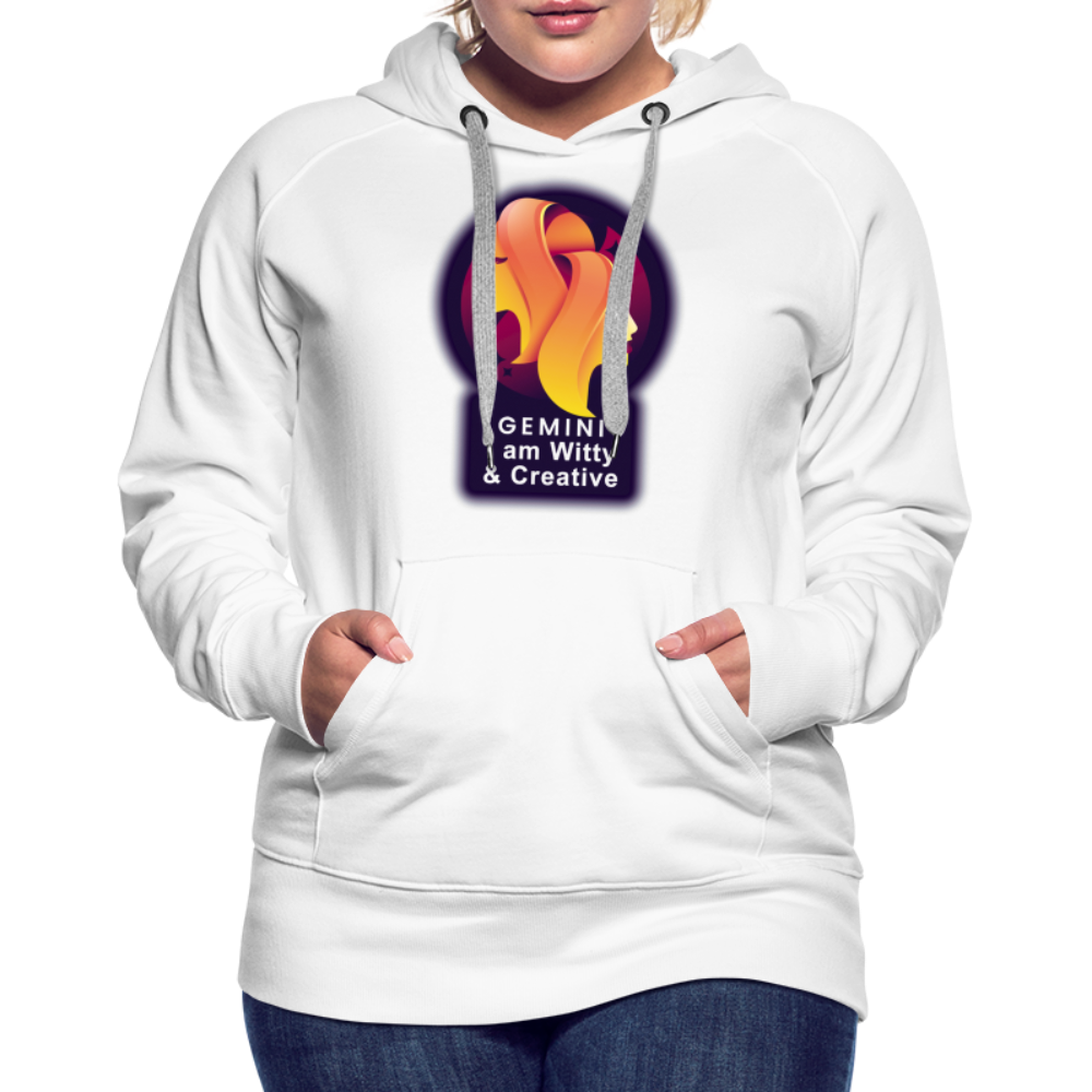 Women’s Glow Gemini Premium Hoodie - white