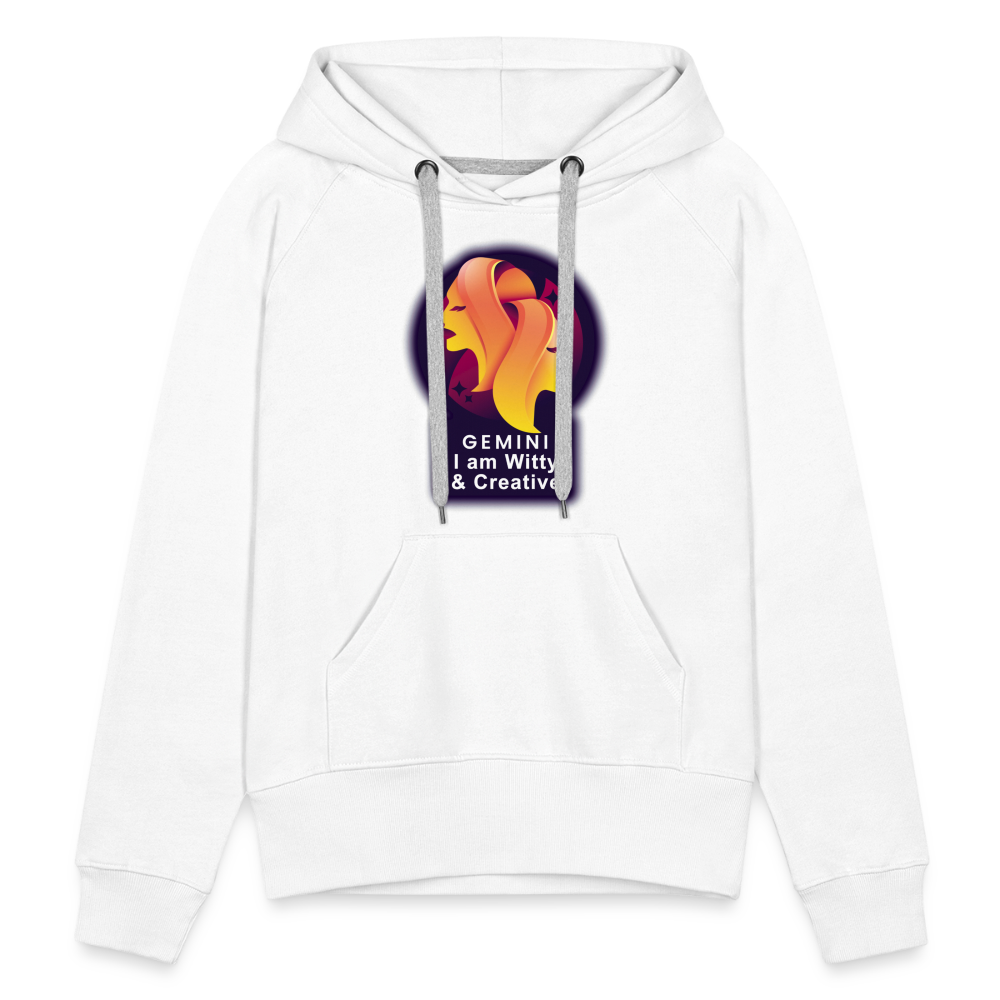 Women’s Glow Gemini Premium Hoodie - white