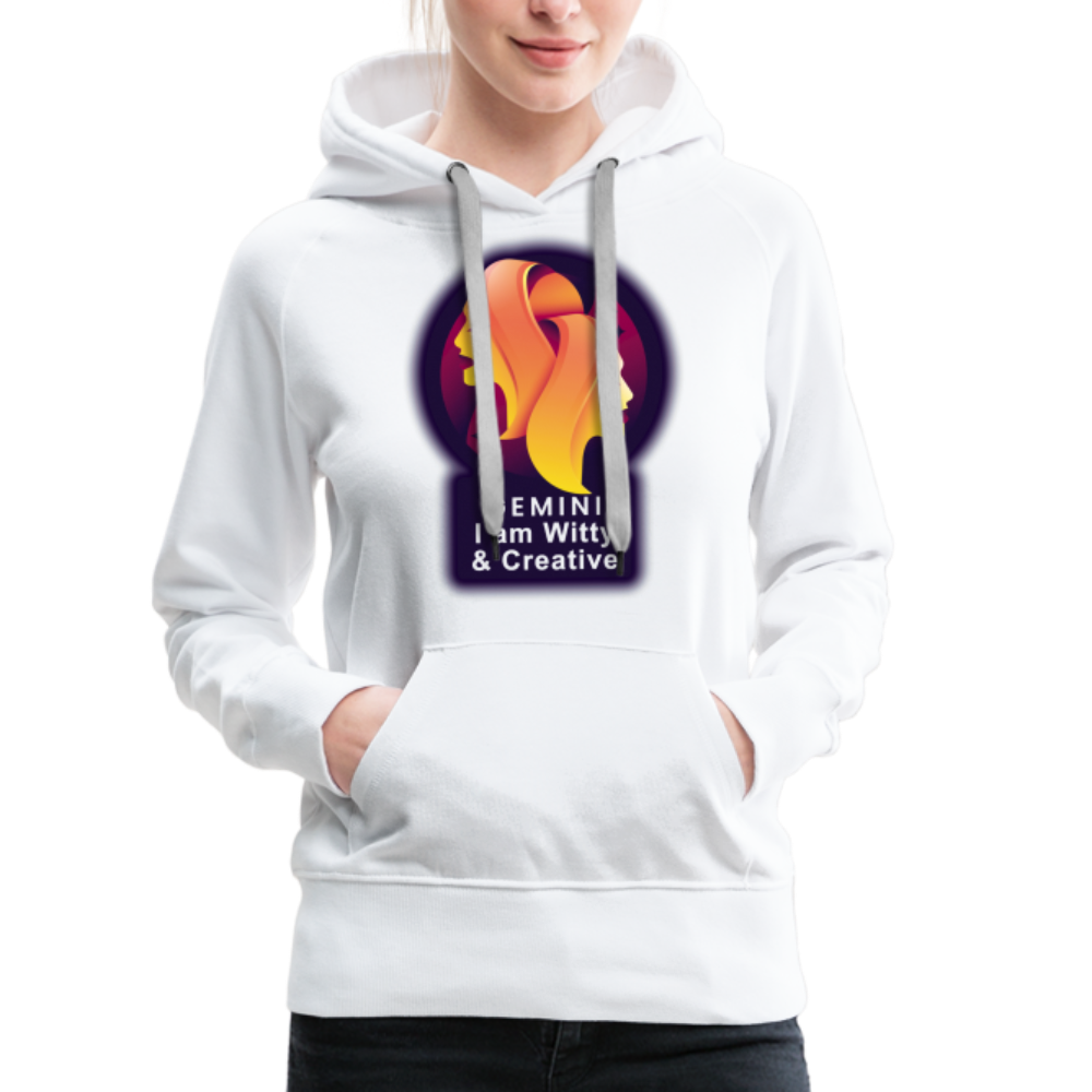 Women’s Glow Gemini Premium Hoodie - white