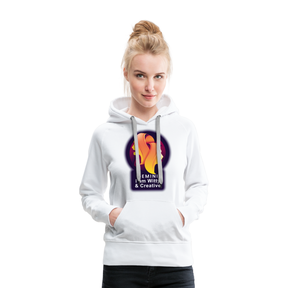 Women’s Glow Gemini Premium Hoodie - white