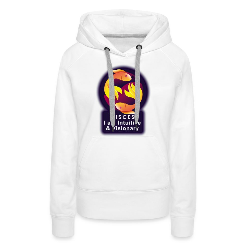 Women’s Glow Pisces Premium Hoodie - white