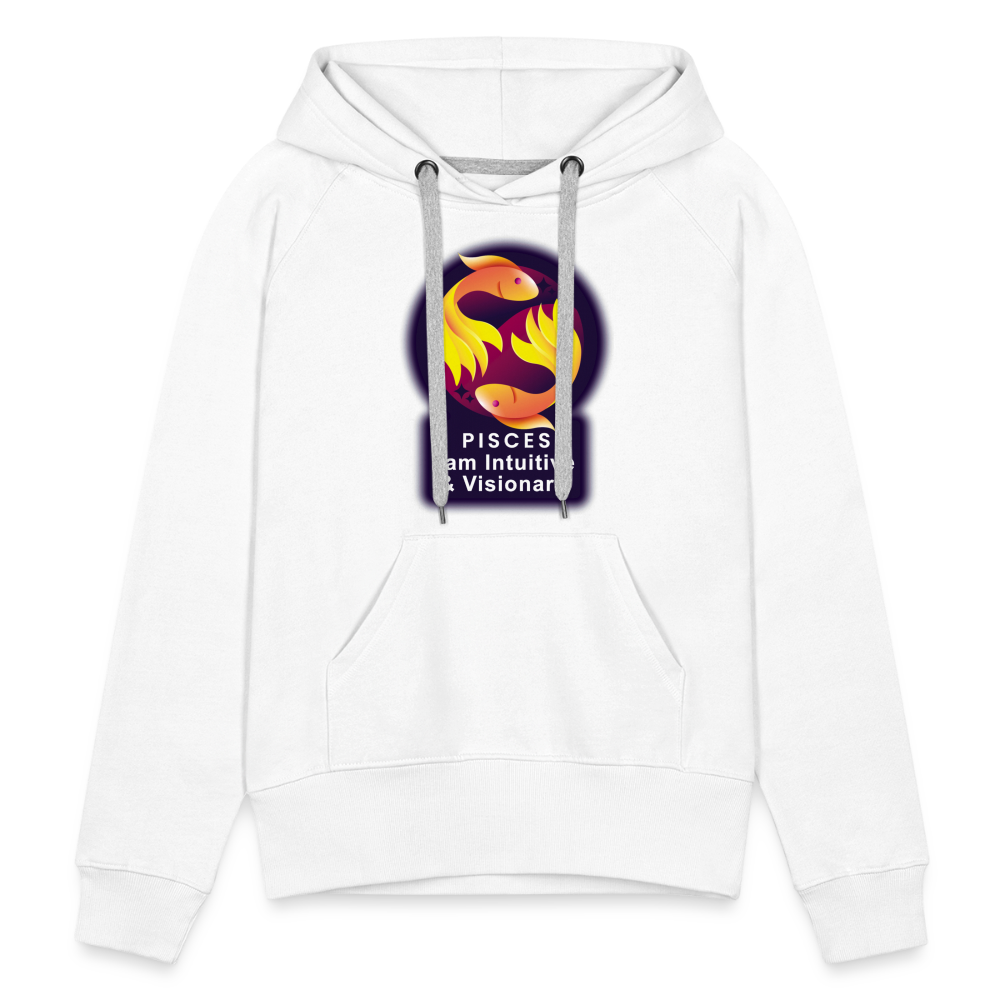 Women’s Glow Pisces Premium Hoodie - white