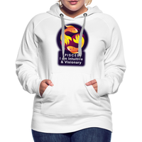 Thumbnail for Women’s Glow Pisces Premium Hoodie - white