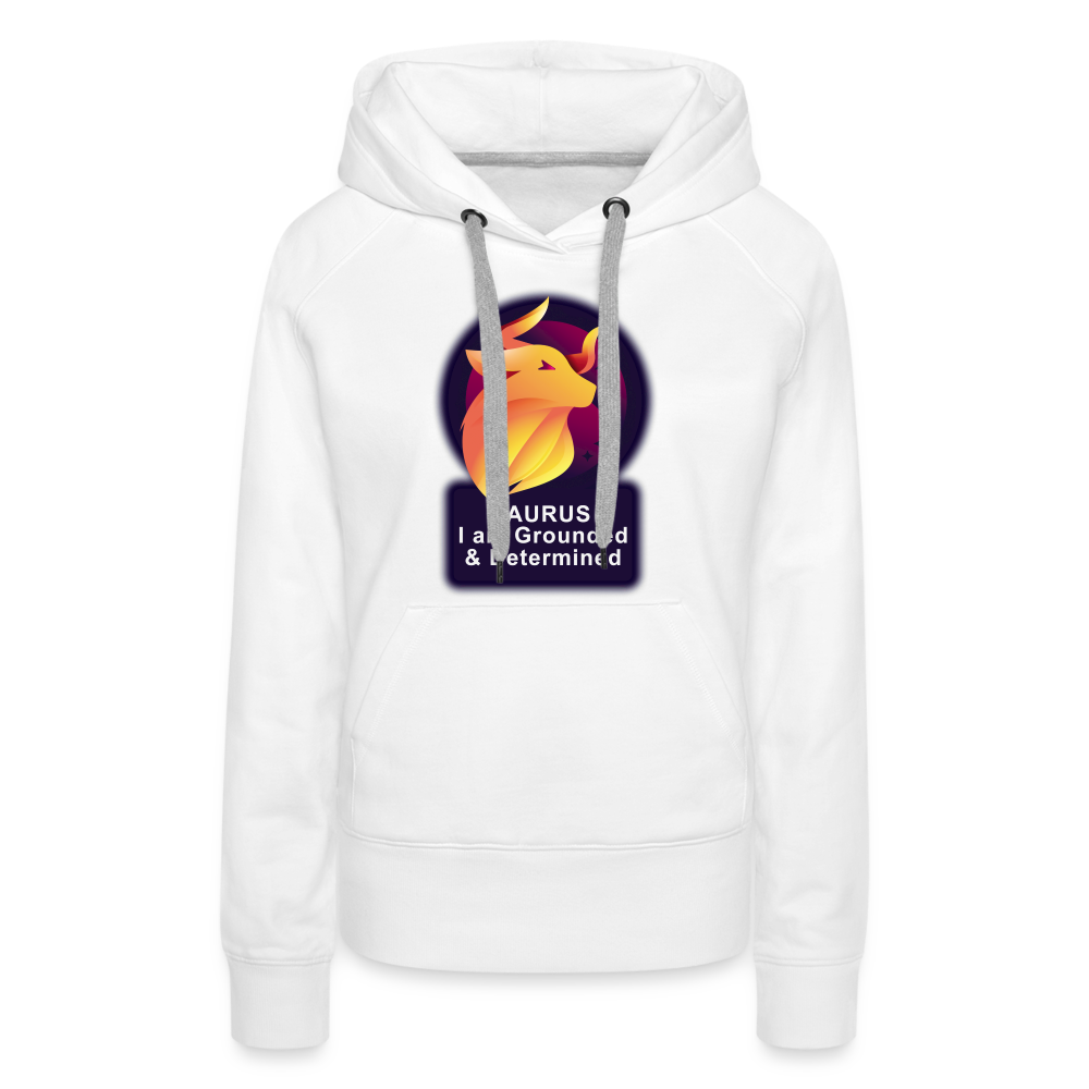 Women’s Glow Taurus Premium Hoodie - white