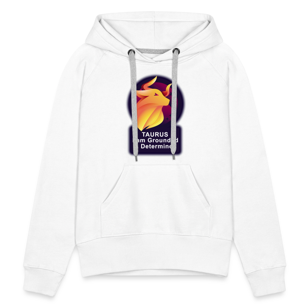 Women’s Glow Taurus Premium Hoodie - white