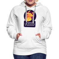 Thumbnail for Women’s Glow Taurus Premium Hoodie - white