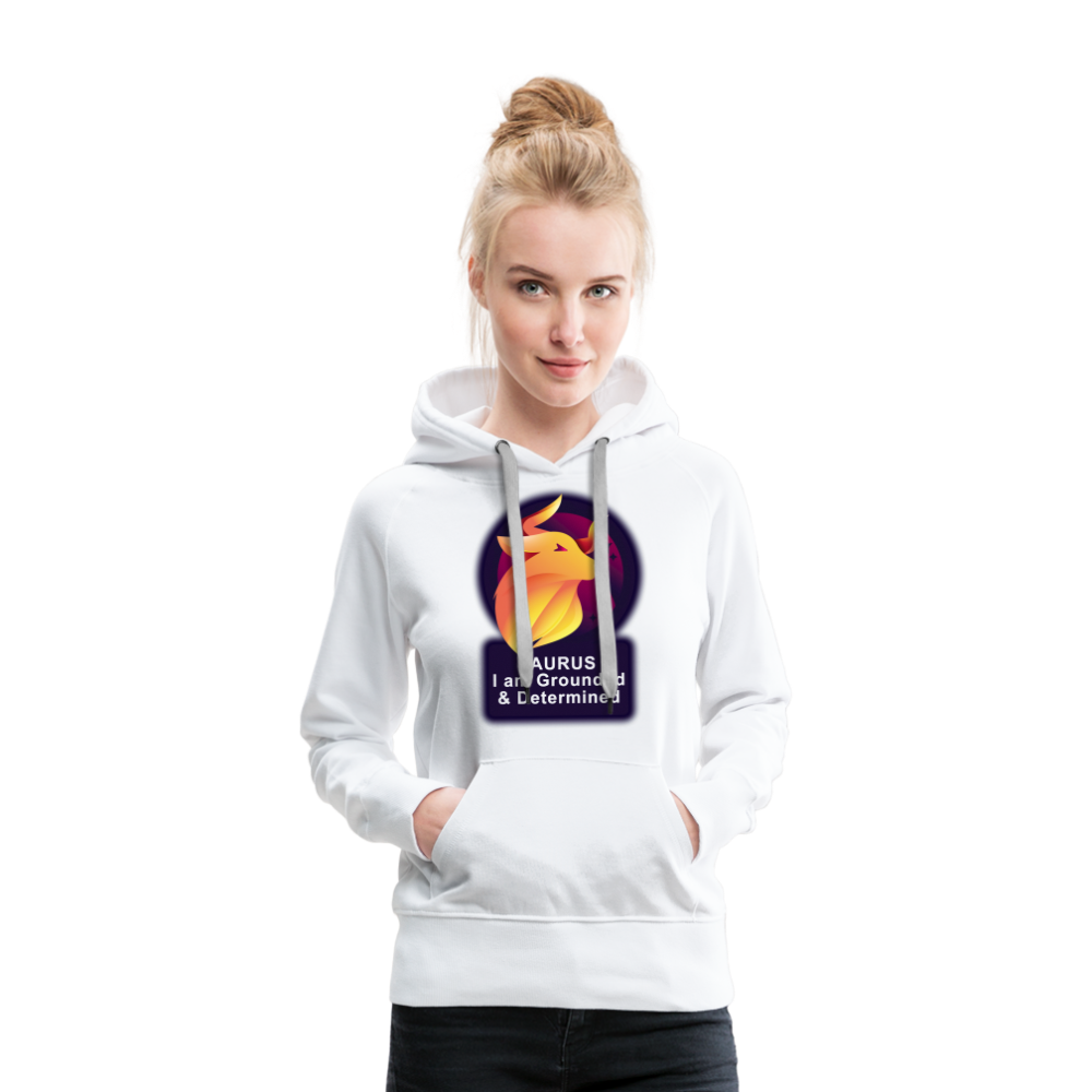 Women’s Glow Taurus Premium Hoodie - white