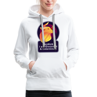 Thumbnail for Women’s Glow Taurus Premium Hoodie - white