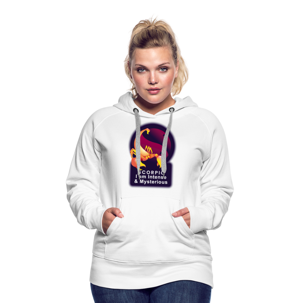 Women’s Glow Scorpio Premium Hoodie - white