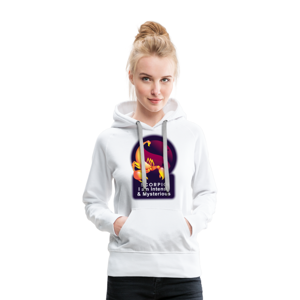 Women’s Glow Scorpio Premium Hoodie - white