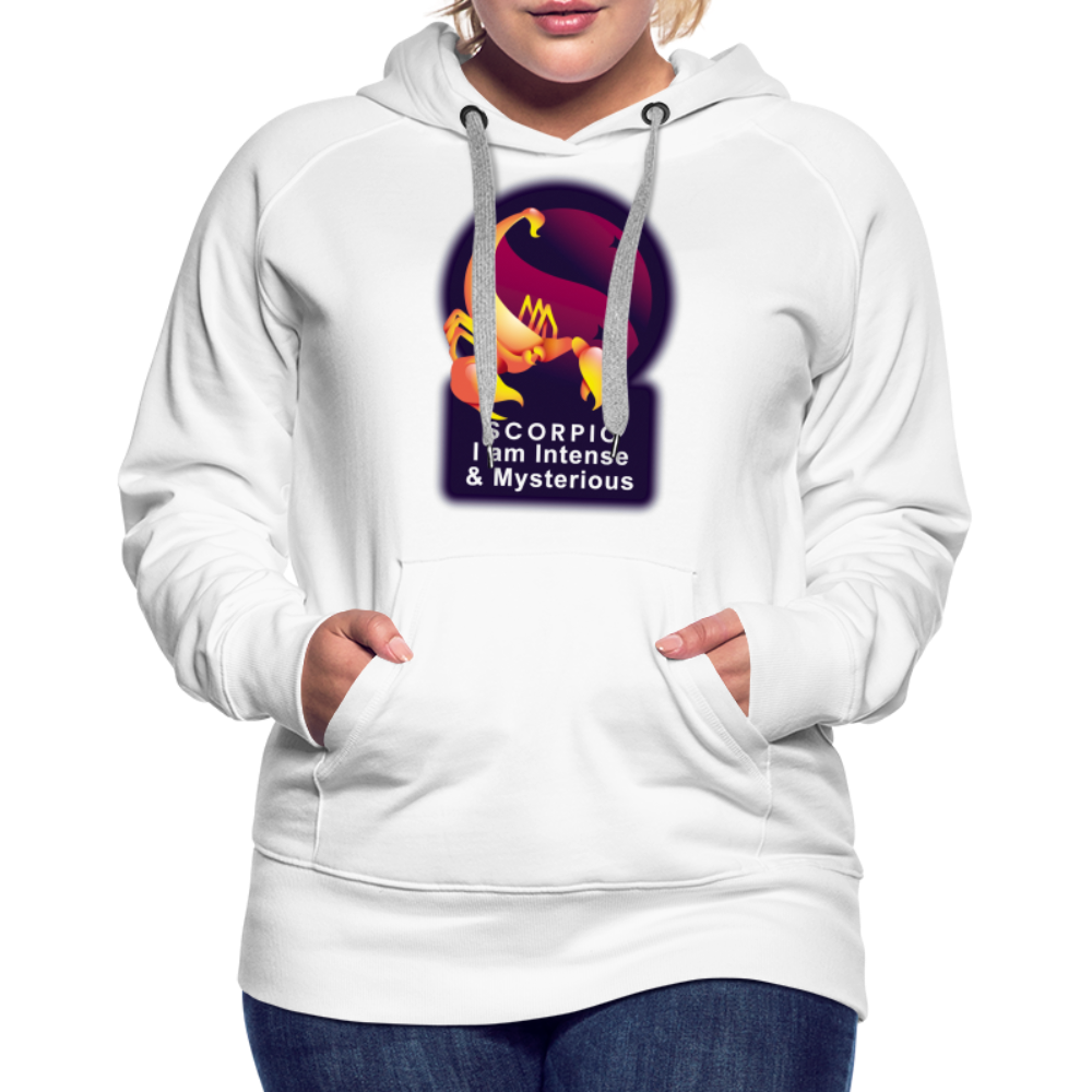 Women’s Glow Scorpio Premium Hoodie - white