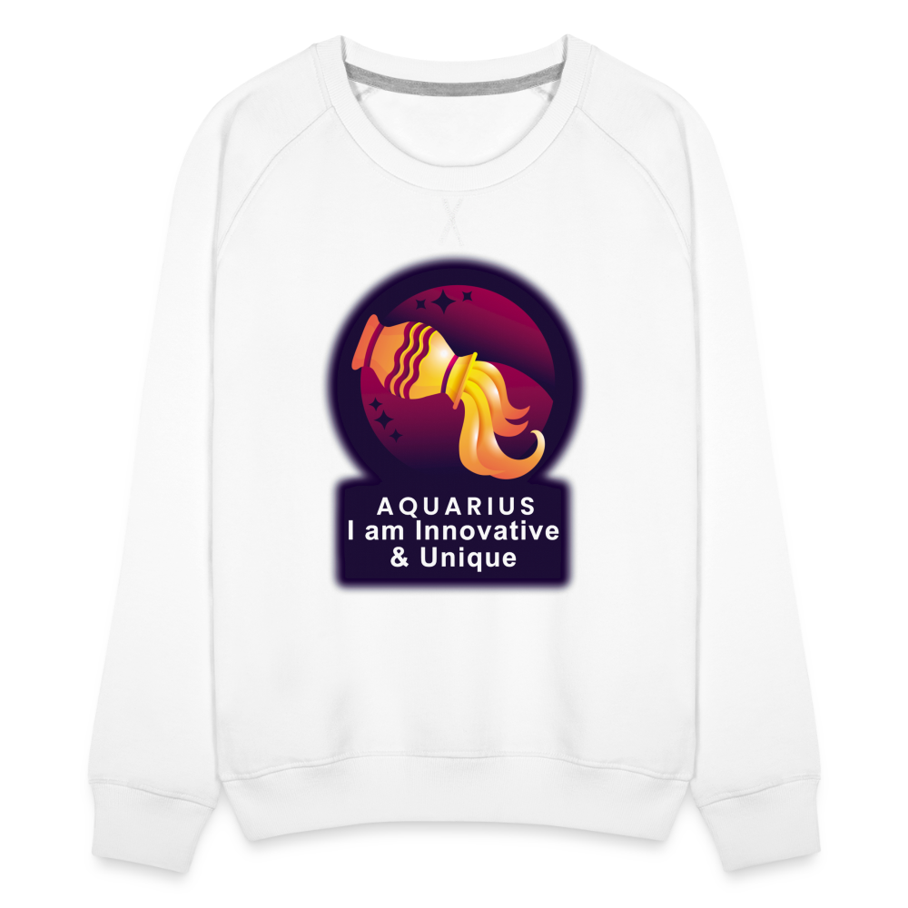 Women’s Glow Aquarius Premium Sweatshirt - white