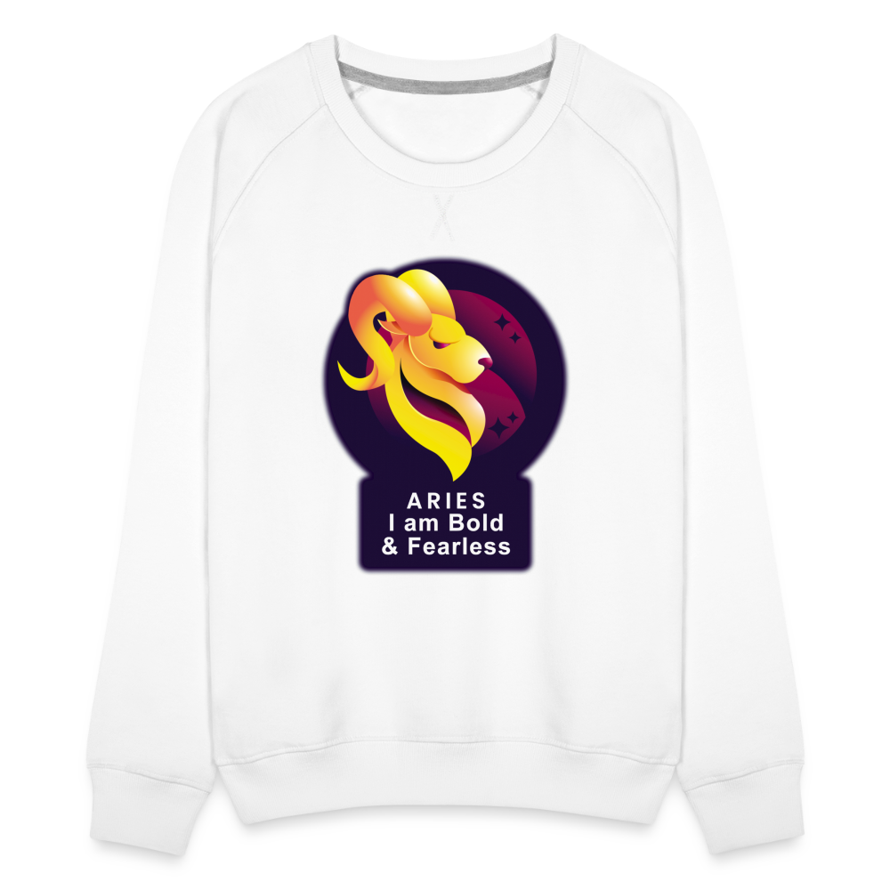 Women’s Glow Aries Premium Sweatshirt - white