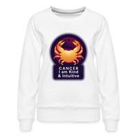 Thumbnail for Women’s Glow Cancer Premium Sweatshirt - white
