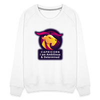 Thumbnail for Women’s Glow Capricorn Premium Sweatshirt - white