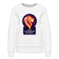 Thumbnail for Women’s Glow Leo Premium Sweatshirt - white