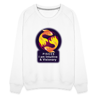 Thumbnail for Women’s Glow Pisces Premium Sweatshirt - white