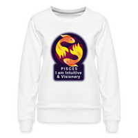 Thumbnail for Women’s Glow Pisces Premium Sweatshirt - white