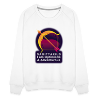 Thumbnail for Women’s Glow Sagittarius Premium Sweatshirt - white