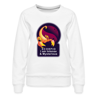 Thumbnail for Women’s Glow Scorpio Premium Sweatshirt - white