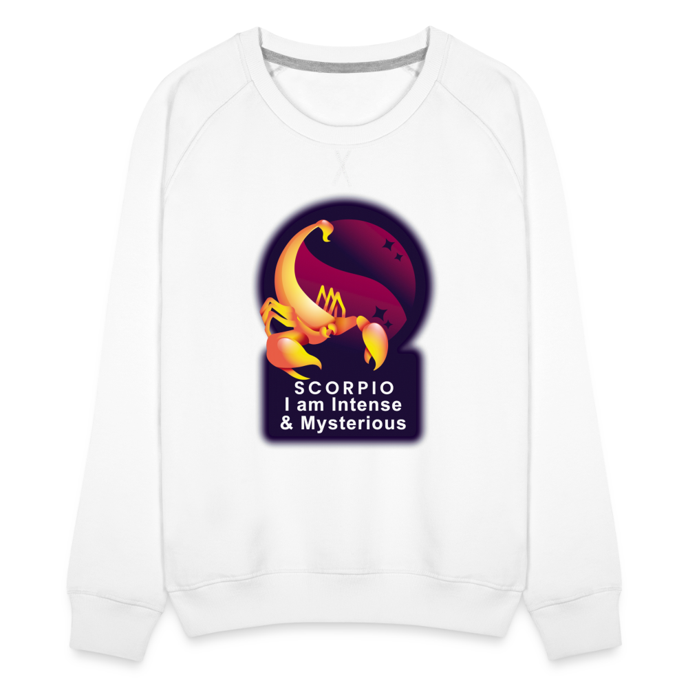 Women’s Glow Scorpio Premium Sweatshirt - white