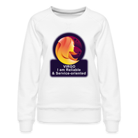 Thumbnail for Women’s Glow Virgo Premium Sweatshirt - white