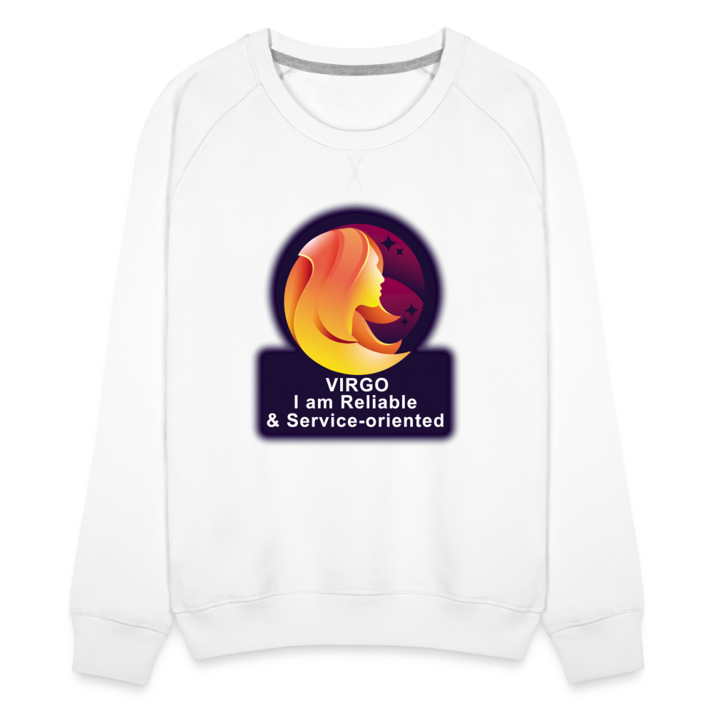 Women’s Glow Virgo Premium Sweatshirt - white