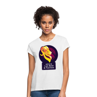 Thumbnail for Women's Glow Aries Relaxed Fit T-Shirt - white