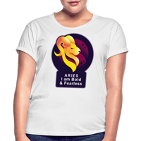 Thumbnail for Women's Glow Aries Relaxed Fit T-Shirt - white