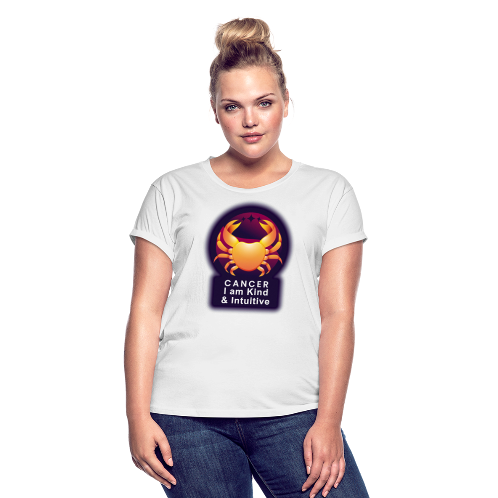 Women's Glow Cancer Relaxed Fit T-Shirt - white