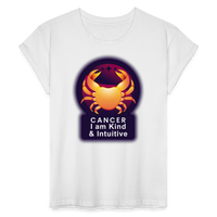 Thumbnail for Women's Glow Cancer Relaxed Fit T-Shirt - white