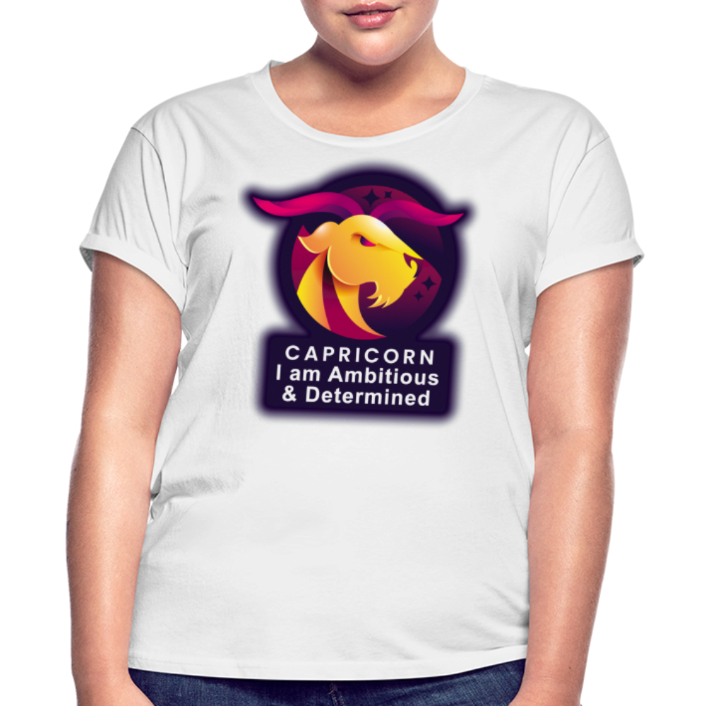 Women's Glow Capricorn Relaxed Fit T-Shirt - white
