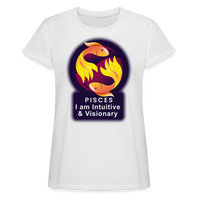 Thumbnail for Women's Glow Pisces Relaxed Fit T-Shirt - white