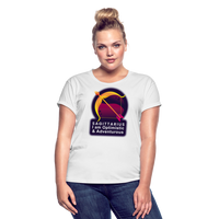 Thumbnail for Women's Glow Sagittarius Relaxed Fit T-Shirt - white