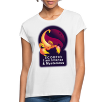 Thumbnail for Women's Glow Scorpio Relaxed Fit T-Shirt - white