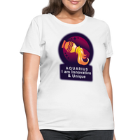 Thumbnail for Women's Glow Aquarius T-Shirt - white