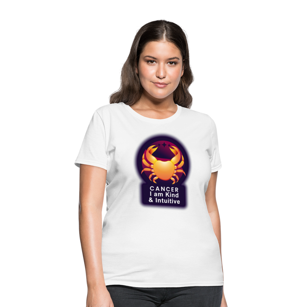 Women's Glow Cancer T-Shirt - white