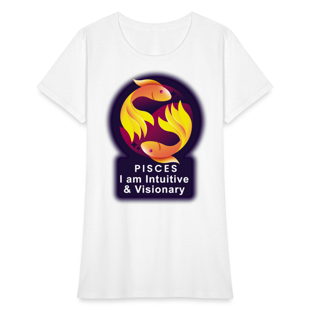 Women's Glow Pisces T-Shirt - white