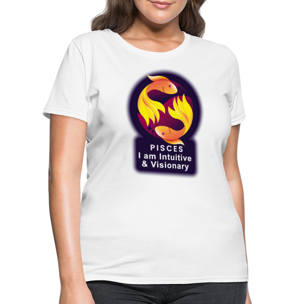 Women's Glow Pisces T-Shirt - white