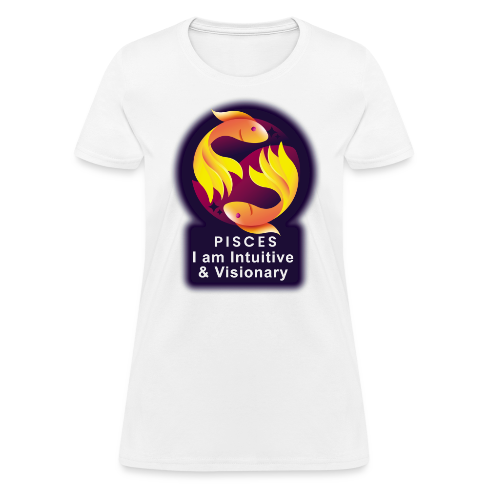 Women's Glow Pisces T-Shirt - white