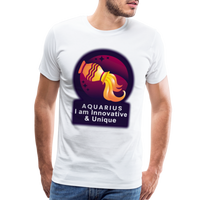 Thumbnail for Men's Glow Aquarius Premium T-Shirt - white