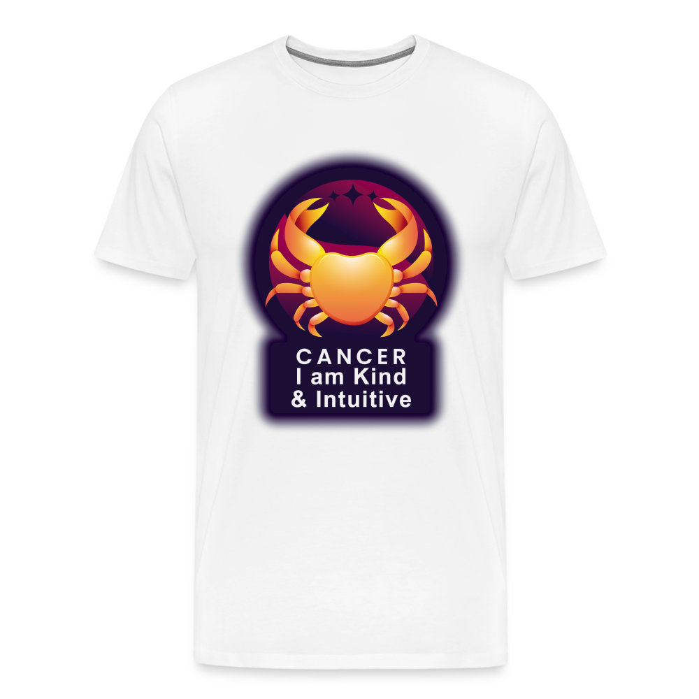 Men's Glow Cancer Premium T-Shirt - white