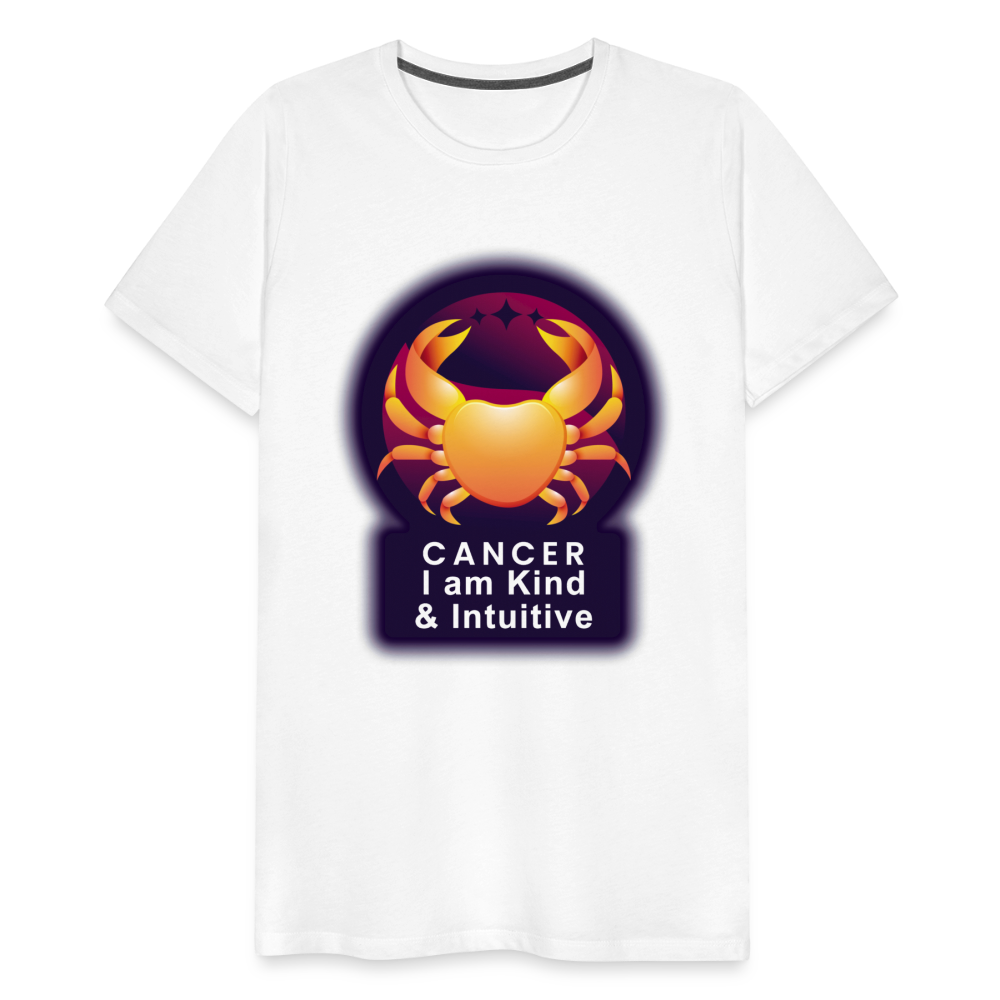 Men's Glow Cancer Premium T-Shirt - white