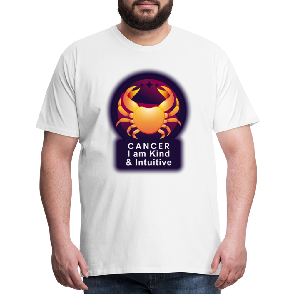 Men's Glow Cancer Premium T-Shirt - white